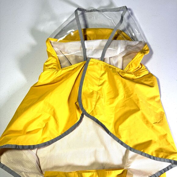 Slow‎ - Big Dog, Yellow Raincoat 3XL, Reflective, Adjustable, Hooded Poncho - Picture 9 of 10
